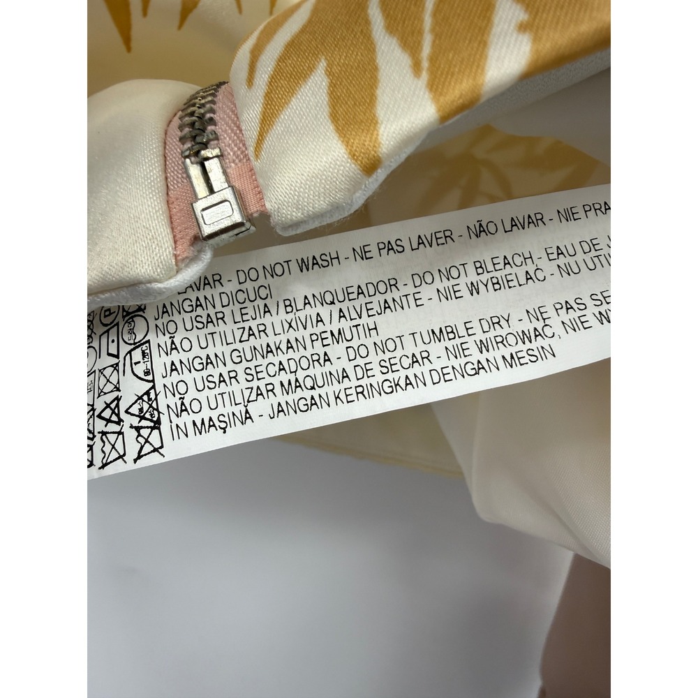 Zara Basic Women Cream Pink Tiger Bamboo Print Satin Bomber Jacket Small - Picture 5 of 10